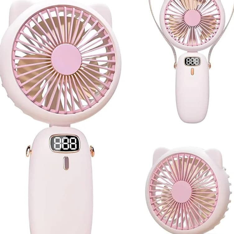 پنکه دستی و پوشیدنی قابل حمل مدل FC-6619 مینی فن شارژی — تصویر ۲