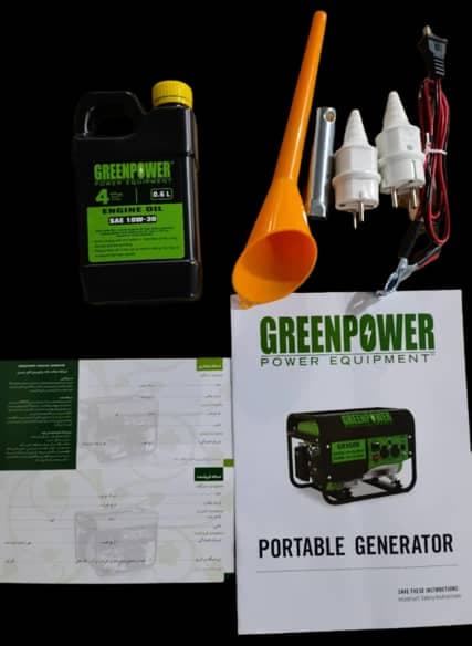 موتور برق استارتی 8 کیلو وات گرین پاور با گارانتی مدل GR-mbr9500-E2 — تصویر ۵