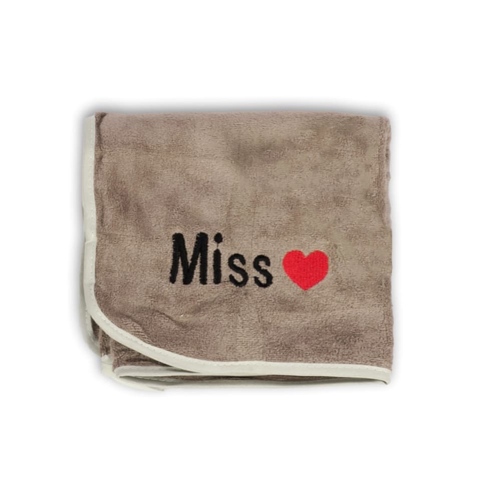 حوله اسپرت زنانه طرح Miss Love کد 10326 — تصویر ۷