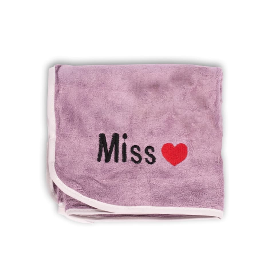 حوله اسپرت زنانه طرح Miss Love کد 10326 — تصویر ۲