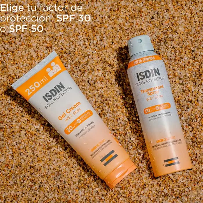 اسپری ضدآفتاب ایزدین مدل Transparent Wet Skin SPF 50 — تصویر ۴