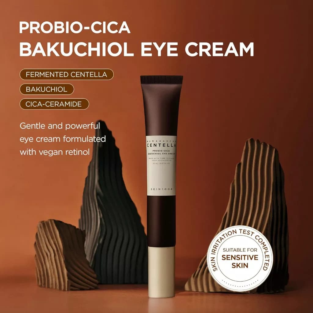 کرم دور چشم ضد چروک سنتلا مدل Probio-Cica Bakuchiol Skin1004 | Skin1004 — تصویر ۴