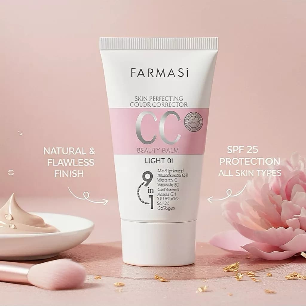 سی‌ سی کرم ۹ در ۱ فارماسی | Farmasi 9 in 1 CC Cream – 50ml — تصویر ۲