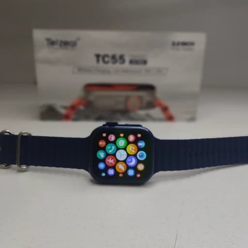 ساعت هوشمند Telzealمدل TC55 ULTRA طرح اپل به همراه بند برزنتی اضافه — تصویر ۳