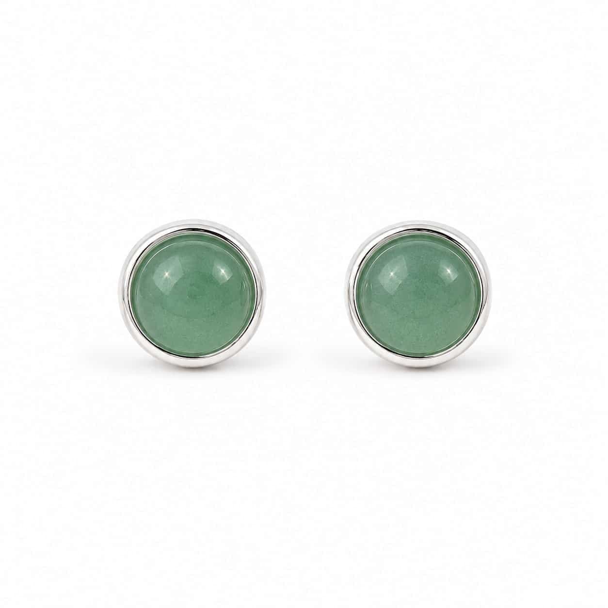 گوشواره نقره و سنگ آونتورین Aventurine اصل برند آی ام تحت لیسانس آلمان 055544 I AM