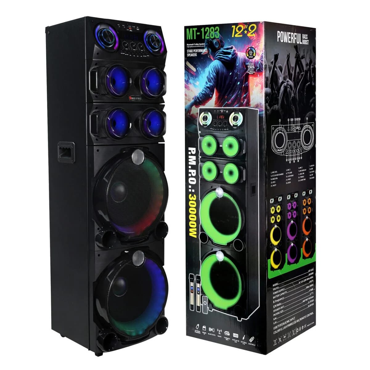 اسپیکر پارتی باکس مدل MT-1283 (پس کرایه)