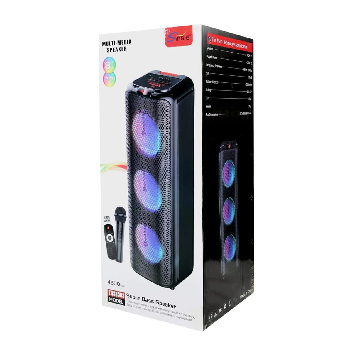 اسپیکر پارتی باکس مدل ZQS-8303 (پس کرایه) — تصویر ۲