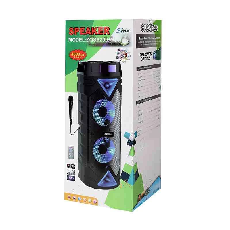 اسپیکر پارتی باکس مدل ZQS-6201 (پس کرایه) — تصویر ۹
