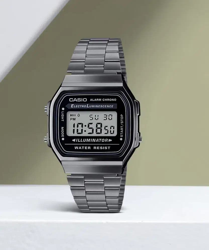 ساعت مچی دیجیتالی نوستالژی کاسیو مدل CASIO A168WGG-1ADF — تصویر ۶