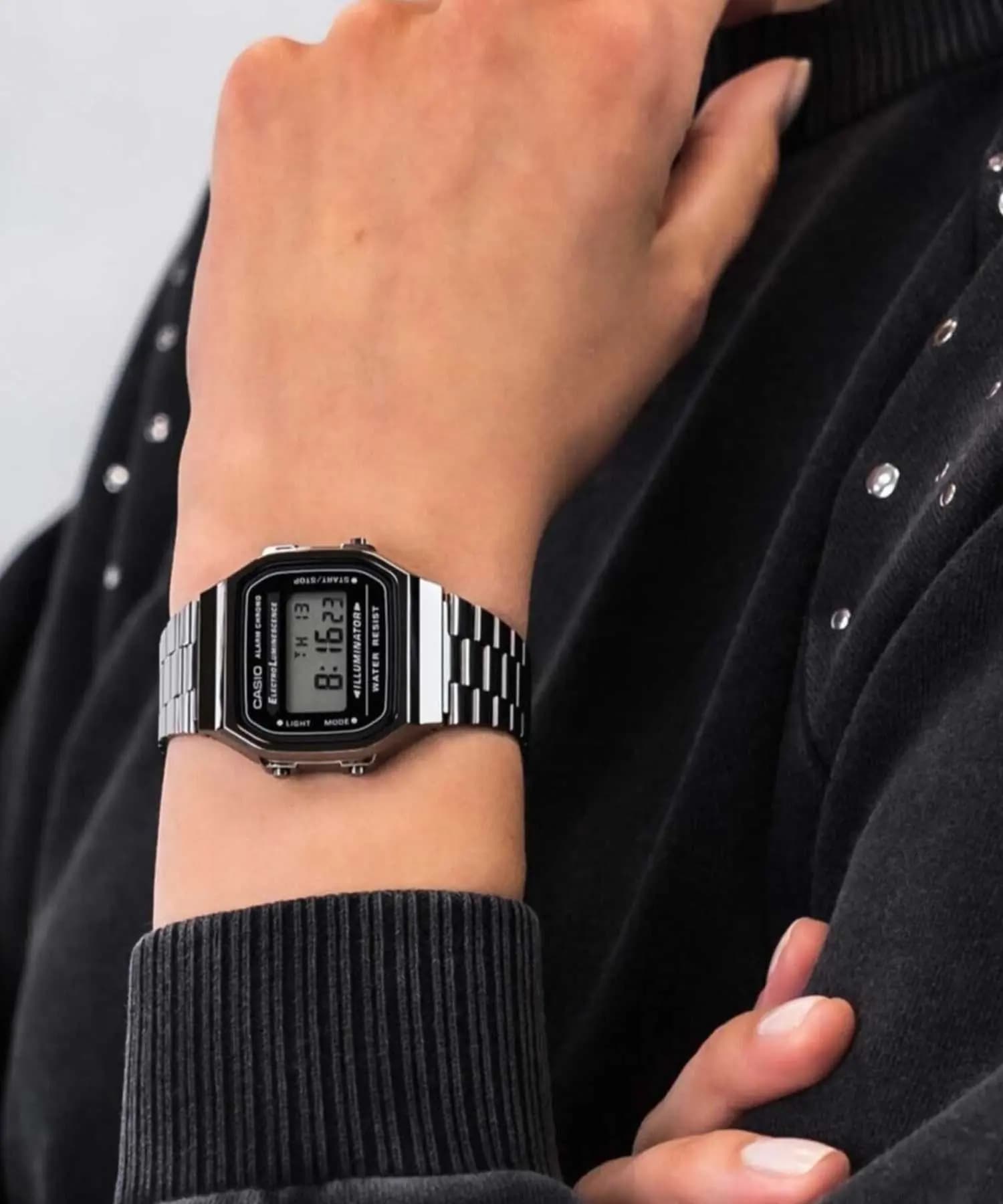 ساعت مچی دیجیتالی نوستالژی کاسیو مدل CASIO A168WGG-1ADF — تصویر ۱۱