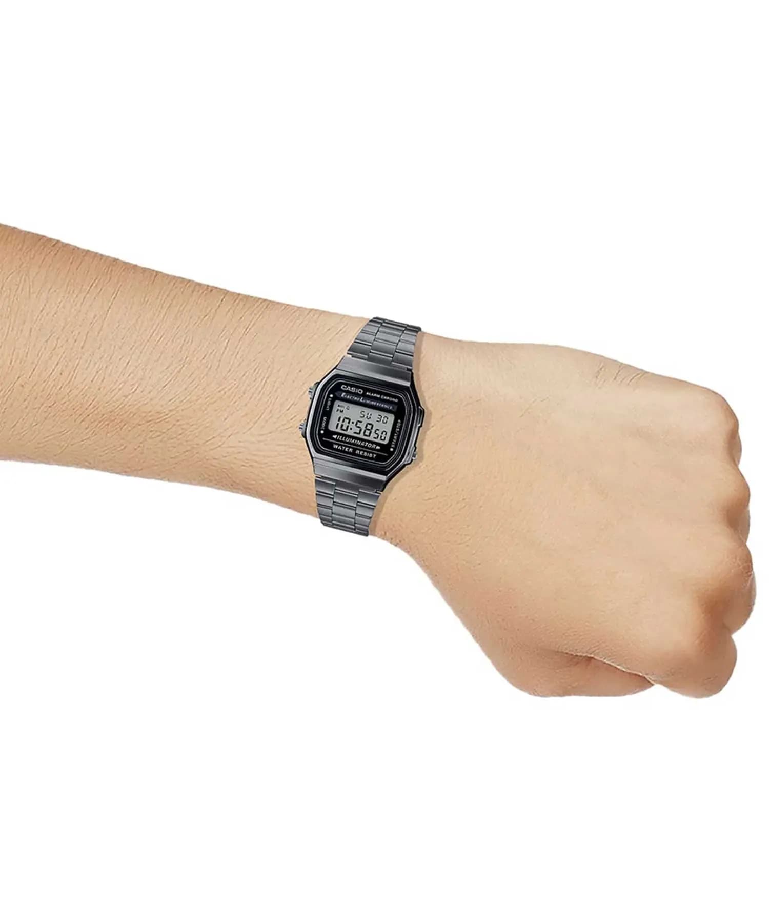 ساعت مچی دیجیتالی نوستالژی کاسیو مدل CASIO A168WGG-1ADF — تصویر ۱۰