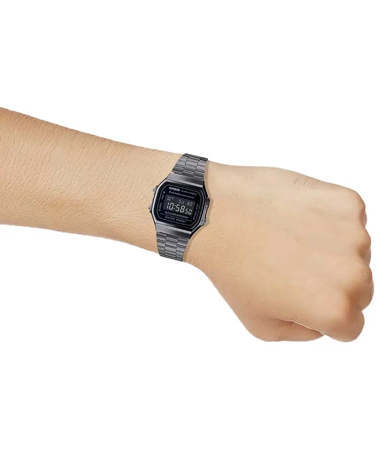 ساعت مچی دیجیتالی نوستالژی کاسیو مدل CASIO A168WGG-1BDF — تصویر ۱۱