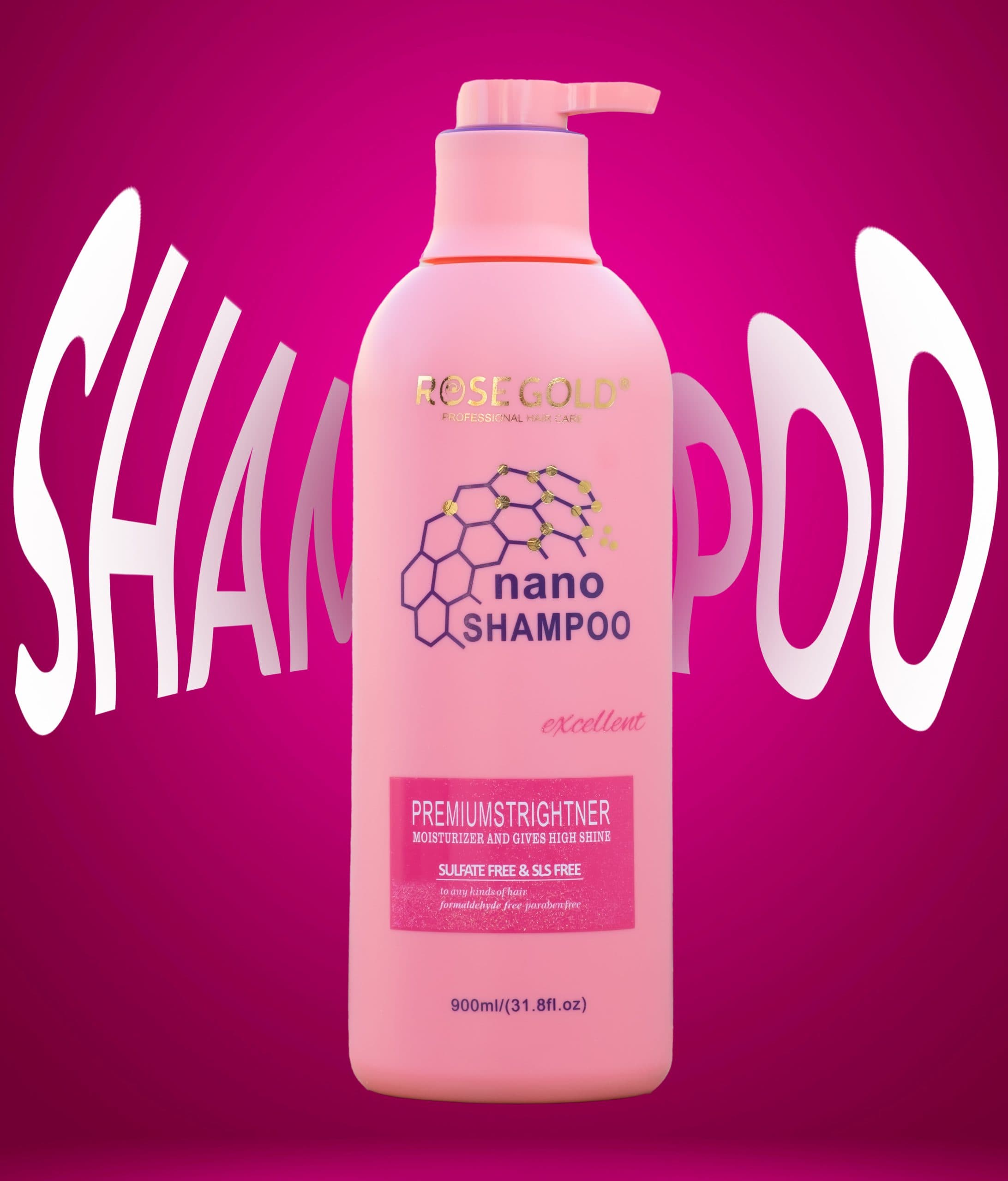 شامپو نانو رزگلد SHAMPOO NANO ROSE GOLD — تصویر ۳