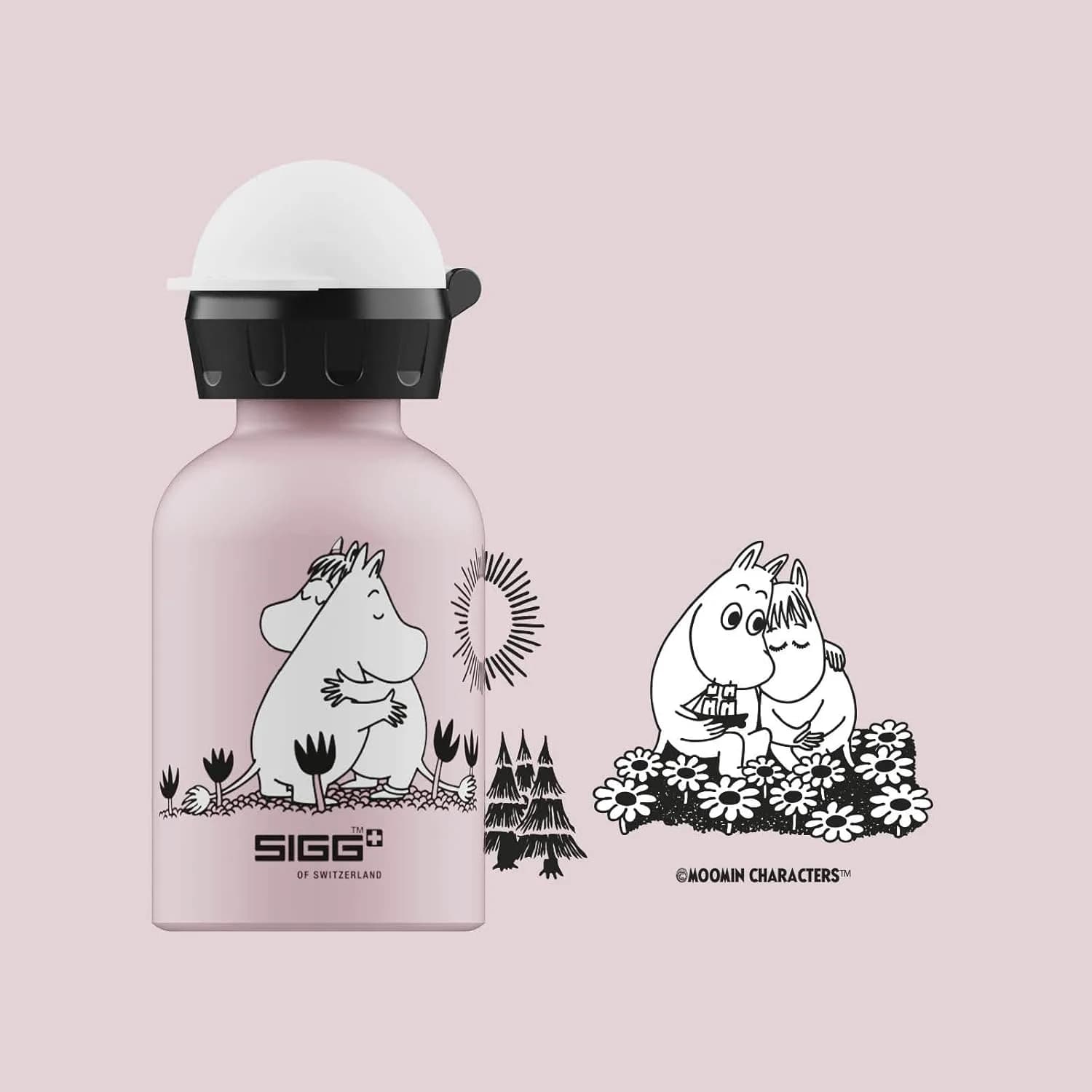 بطری آب کودک سیگ مدل Moomin 300 — تصویر ۳