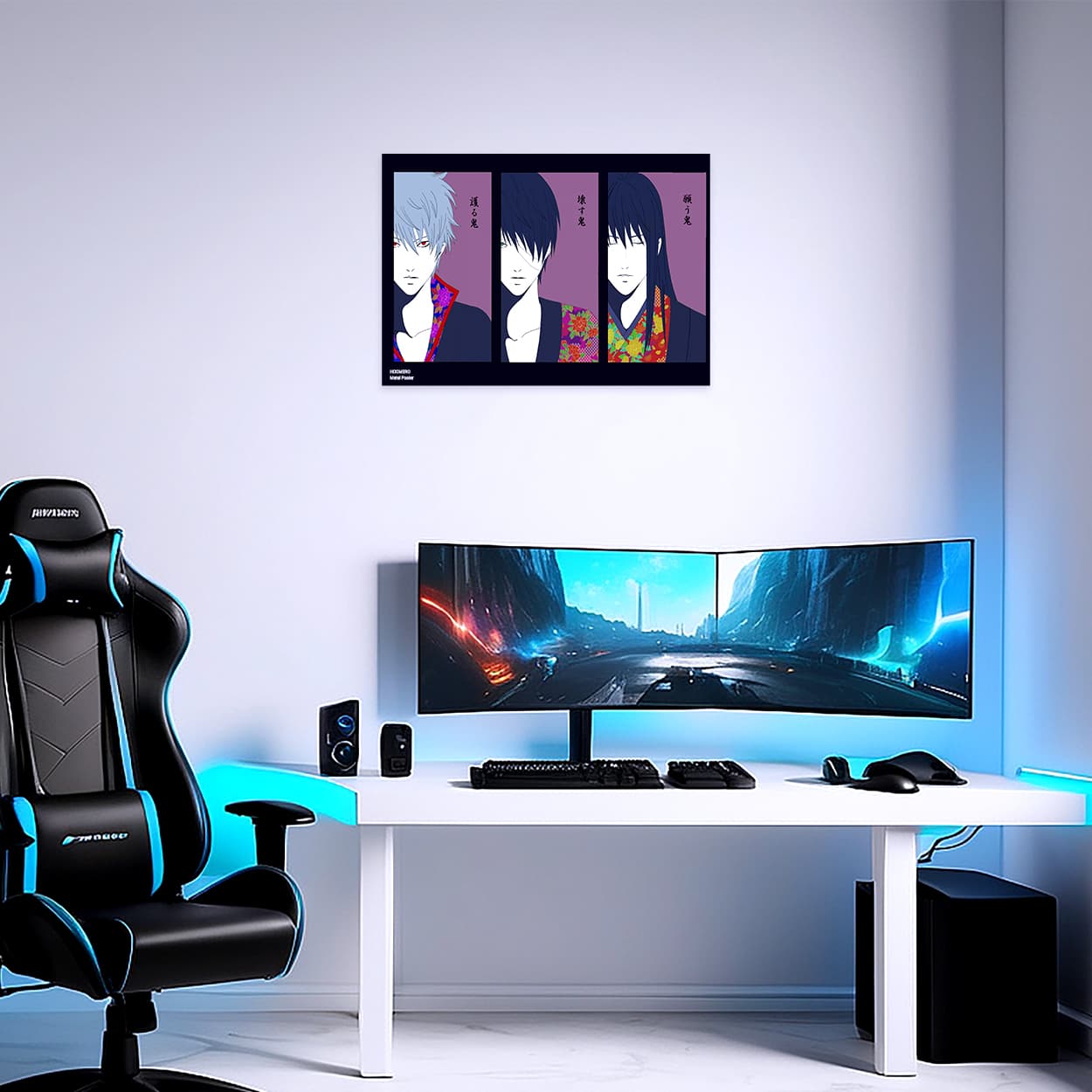 پوستر هومرو مدل فلزی طرح انیمه Gintama کد PS1239 — تصویر ۴