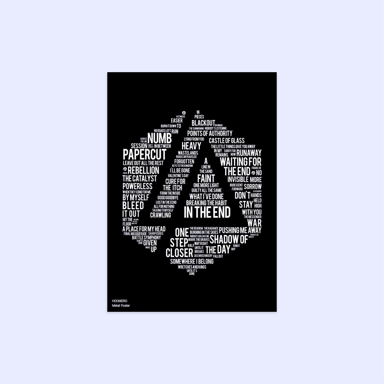 پوستر هومرو مدل فلزی طرح موسیقی Linkin Park کد PS1489