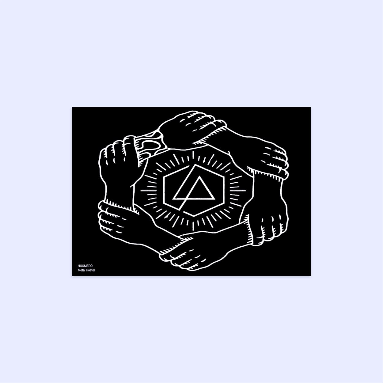 پوستر هومرو مدل فلزی طرح موسیقی Linkin Park کد PS1482