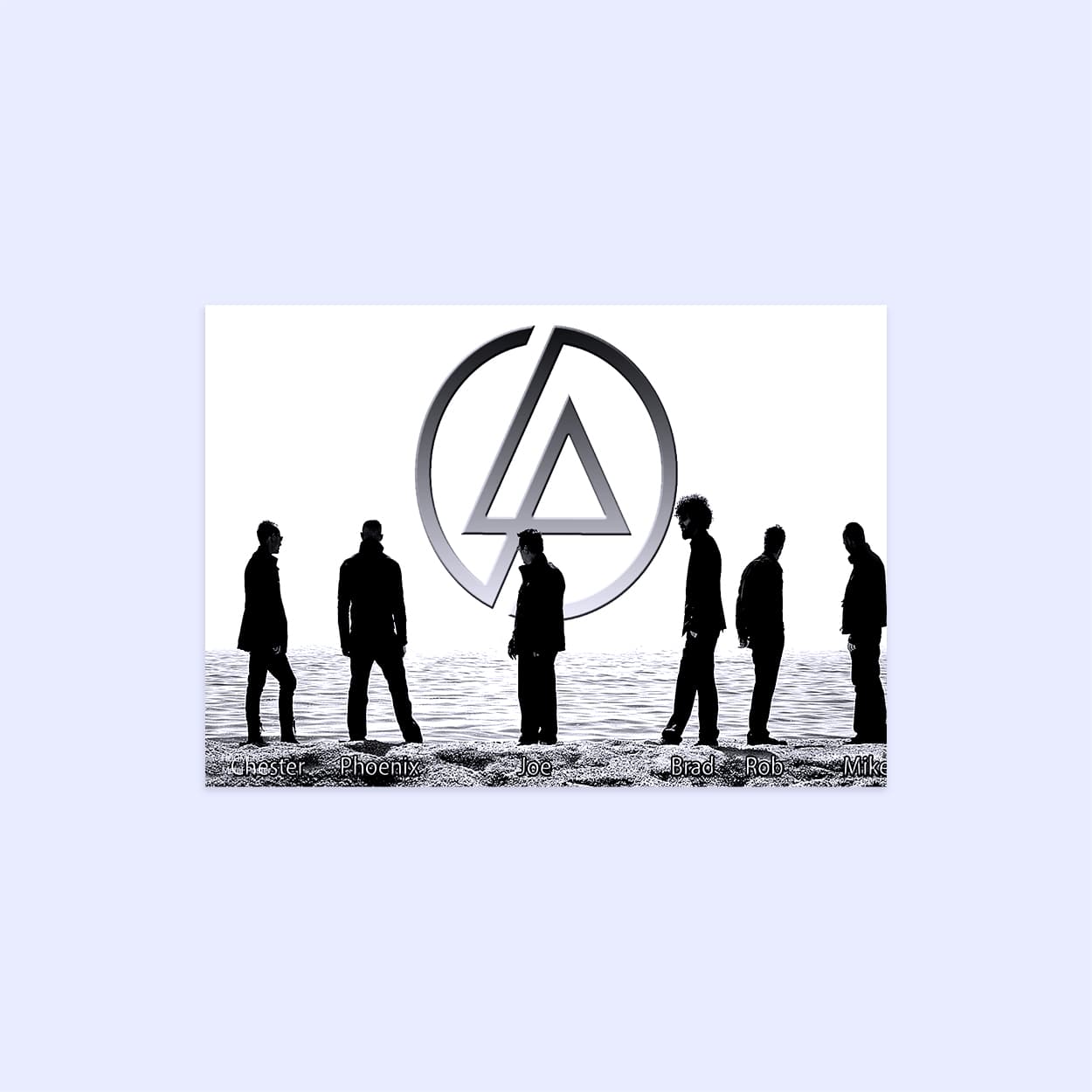 پوستر هومرو مدل فلزی طرح موسیقی Linkin Park کد PS1481