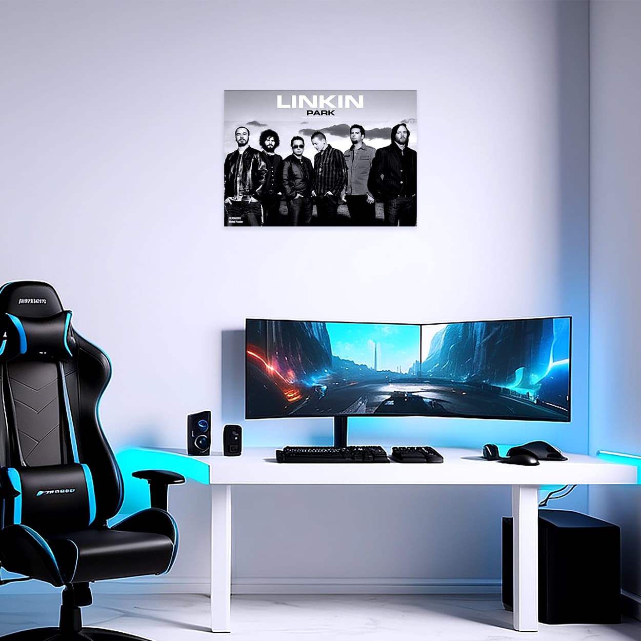پوستر هومرو مدل فلزی طرح موسیقی Linkin Park کد PS1480 — تصویر ۴