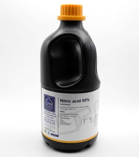 نیتریک اسید 55 % گرید Extra pure | دکتر مجللی