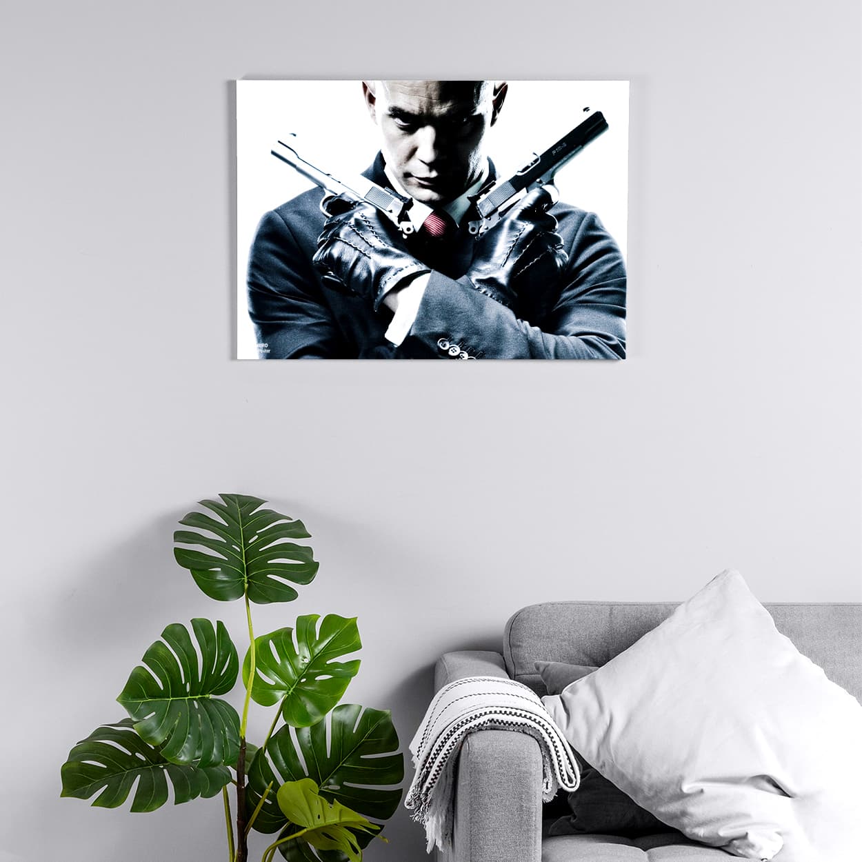 پوستر هومرو مدل فلزی طرح Hitman کد PS565 — تصویر ۳