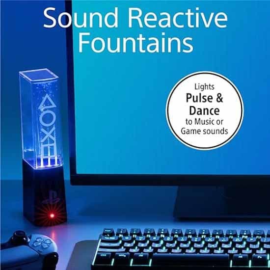 لامپ تزئینی 22 سانتی متری پالادون Paladone Liquid Dancing Lights طرح Playstation — تصویر ۴