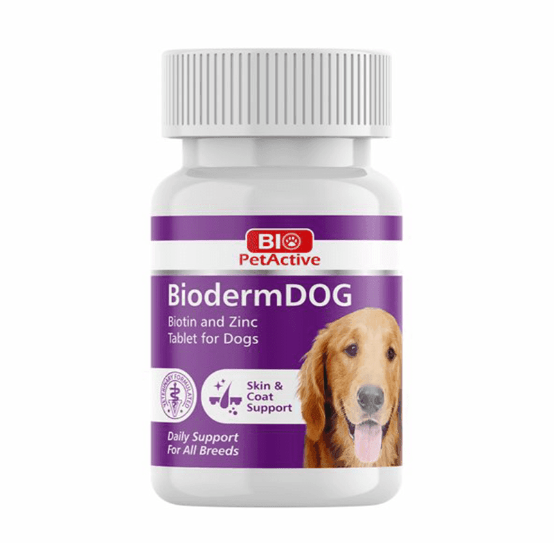 مکمل پوست و مو سگ برند بایوپت اکتیو Biopetactive BiodermDOG