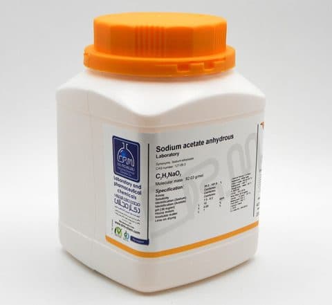 سدیم استات خشک گرید Extra pure | دکتر مجللی