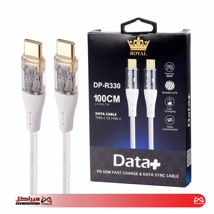 کابل شارژر DATA PLUST YPE-C TO TYPE-C FAST DP-R 330