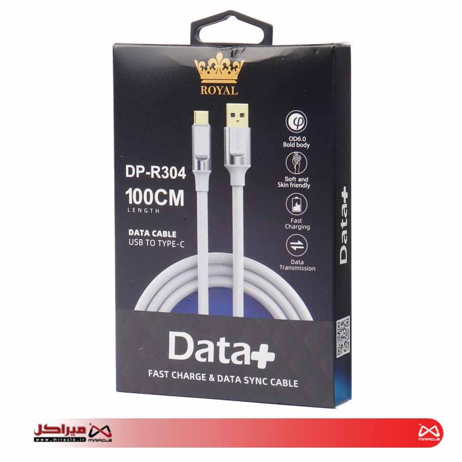 کابل شارژر DATA PLUS TYPE-C FAST DP-R 304 — تصویر ۳