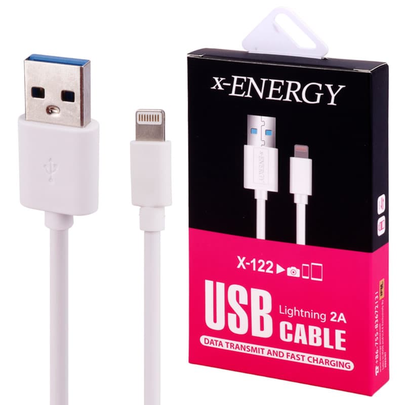 کابل شارژر X-ENERGY LIGHTNING(2M) X-122 — تصویر ۲