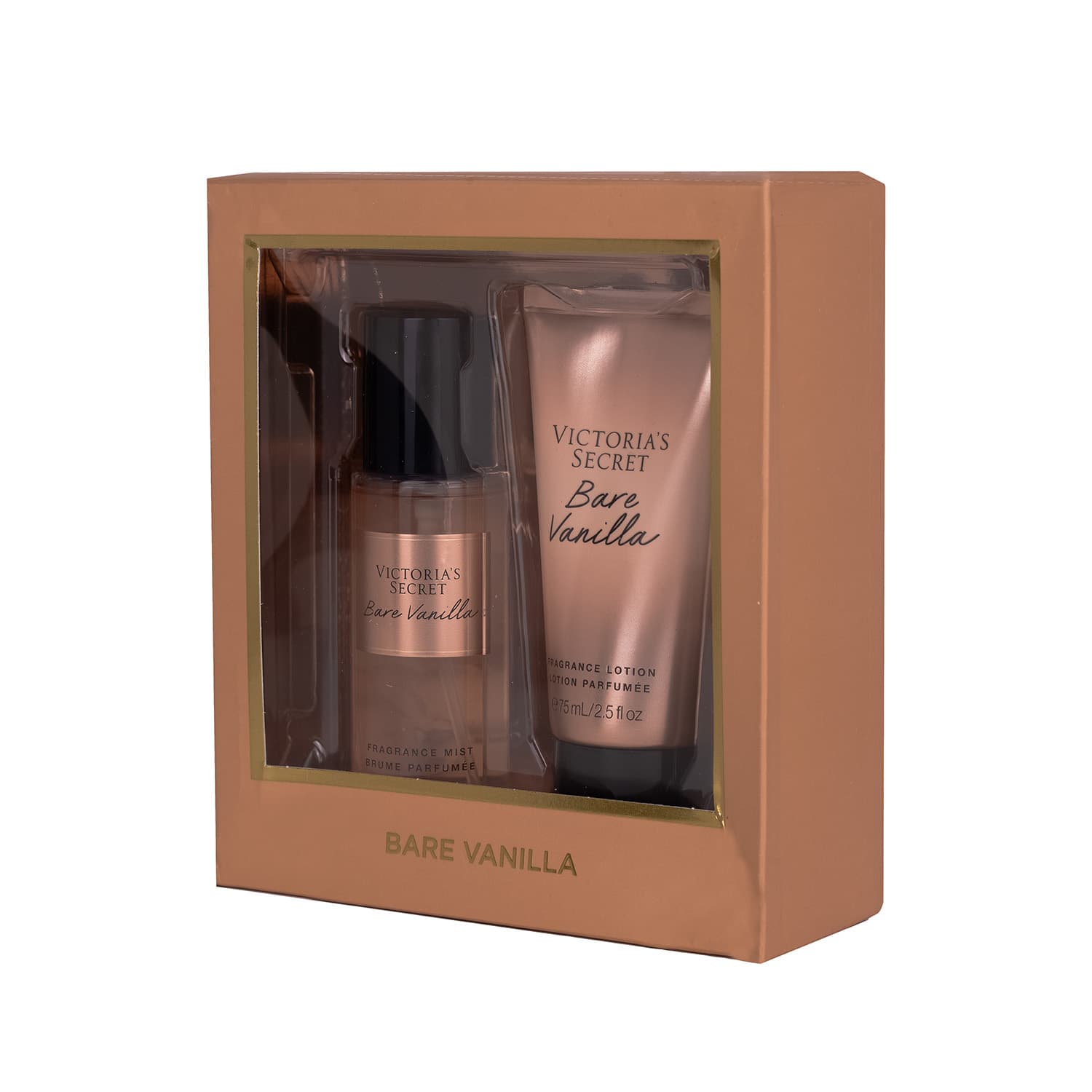 ست هدیه ویکتوریا سکرت Bare vanilla ( بادی میست 75 میل + لوسیون بدن 75 میل )