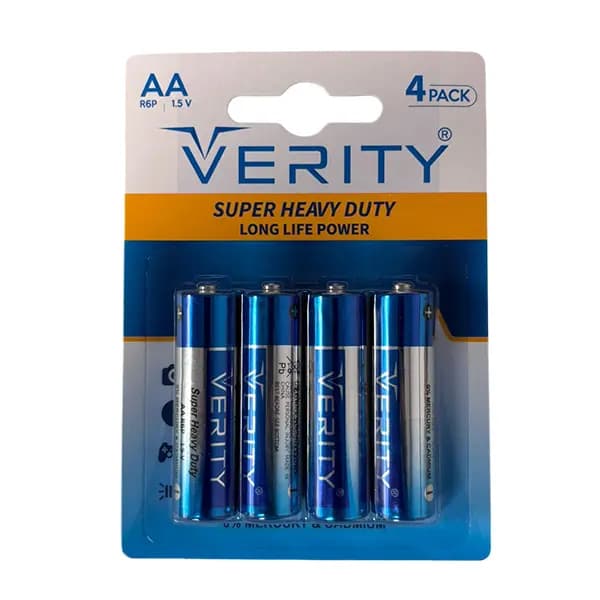 باتری قلمی وریتی مدل Super Heavy بسته ۴ عددی