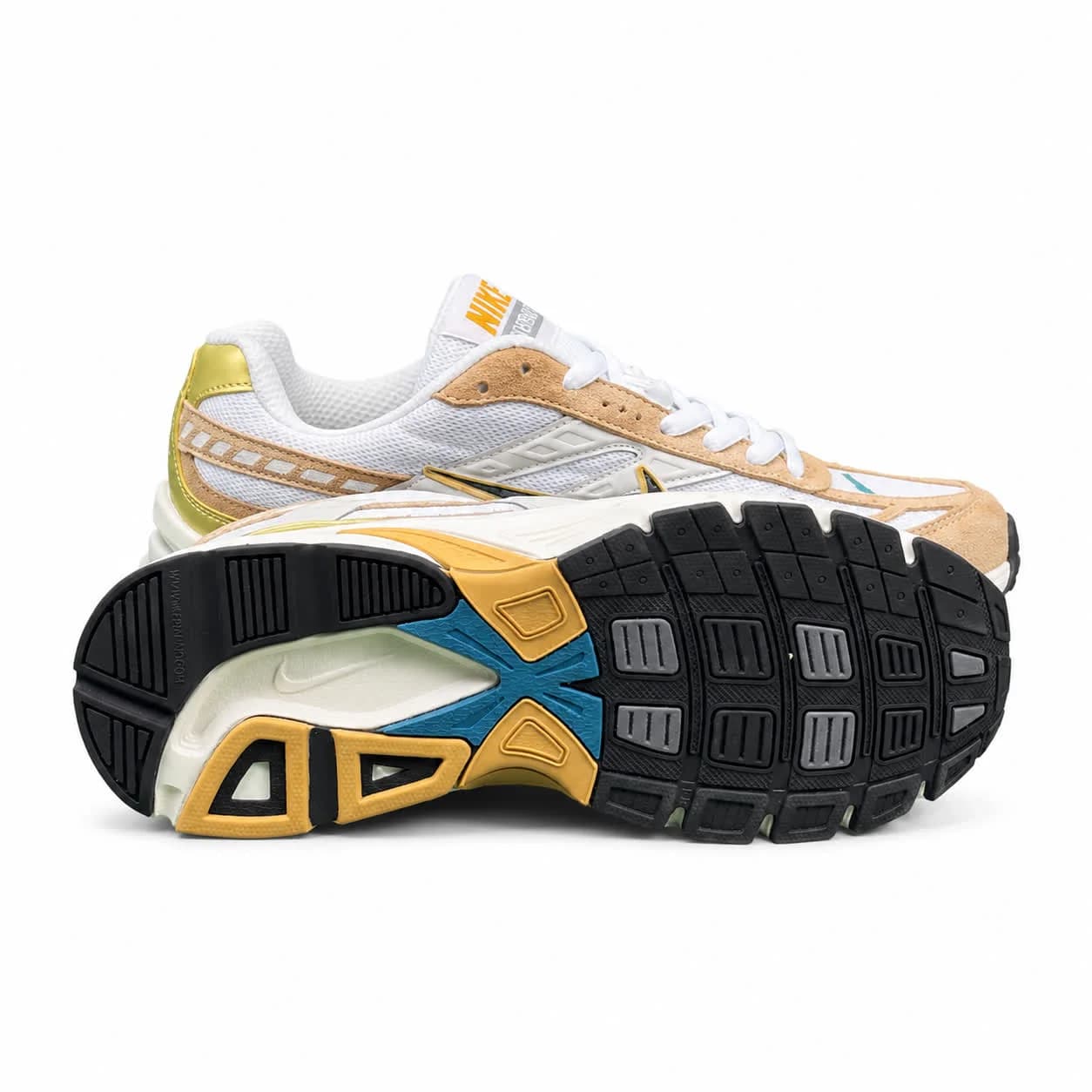کتونی مردانه مدل رانینگ نایک اینتیاتور کرم سفید (کیفیت درحد مستر) NIKE Initiator — تصویر ۴