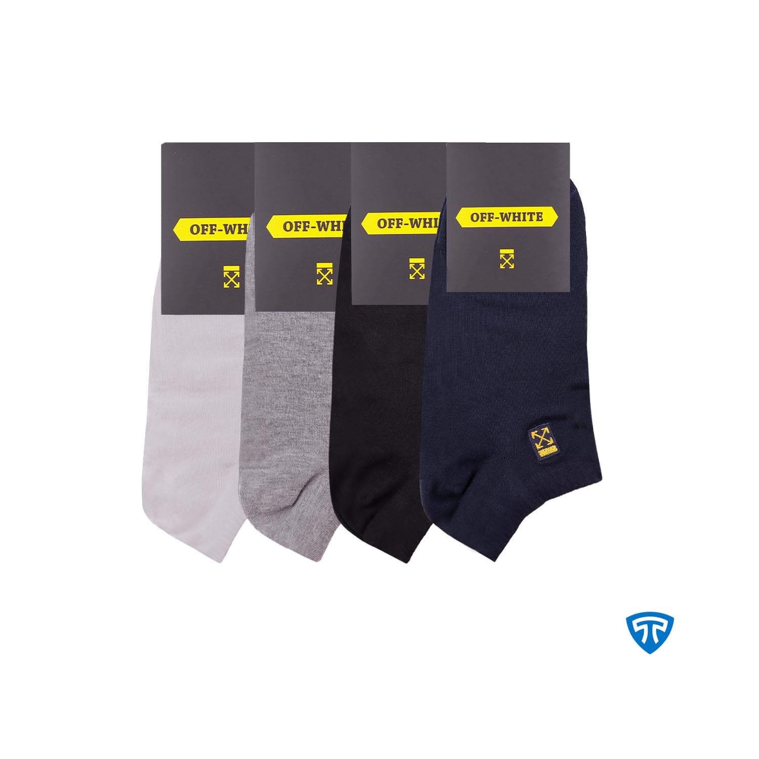 جوراب مچی زیرقوزکی اسپرت مردانه تاپیک برند OFF-WHITE — تصویر ۲