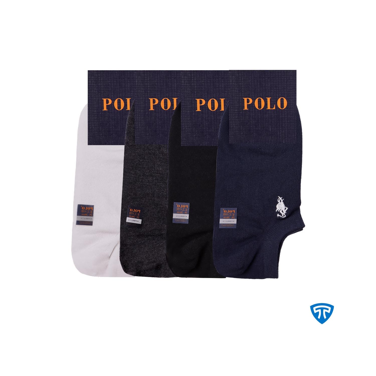 جوراب مچی زیرقوزکی اسپرت مردانه تاپیک برند POLO — تصویر ۲