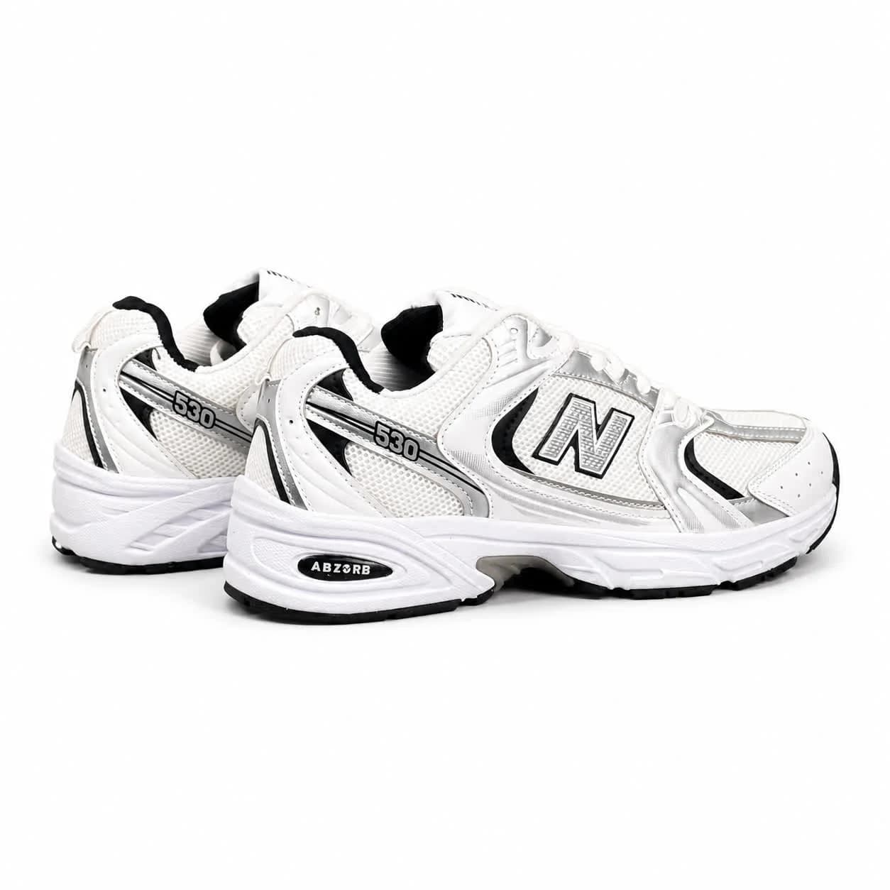 کتونی ست زنانه و مردانه مدل نیوبالانس 530 سفید مشکی (کیفیت درحد مستر) New Balance — تصویر ۵