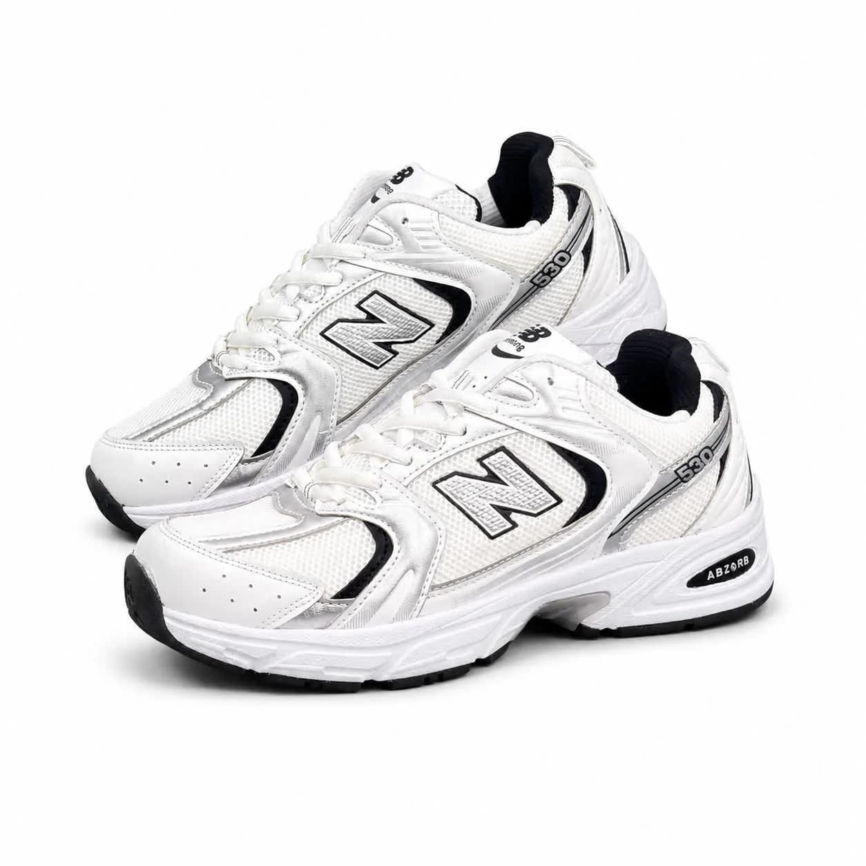 کتونی ست زنانه و مردانه مدل نیوبالانس 530 سفید مشکی (کیفیت درحد مستر) New Balance — تصویر ۳