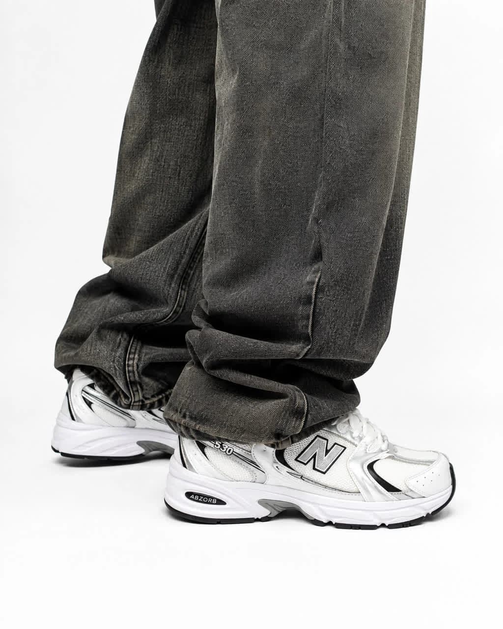 کتونی ست زنانه و مردانه مدل نیوبالانس 530 سفید مشکی (کیفیت درحد مستر) New Balance — تصویر ۲