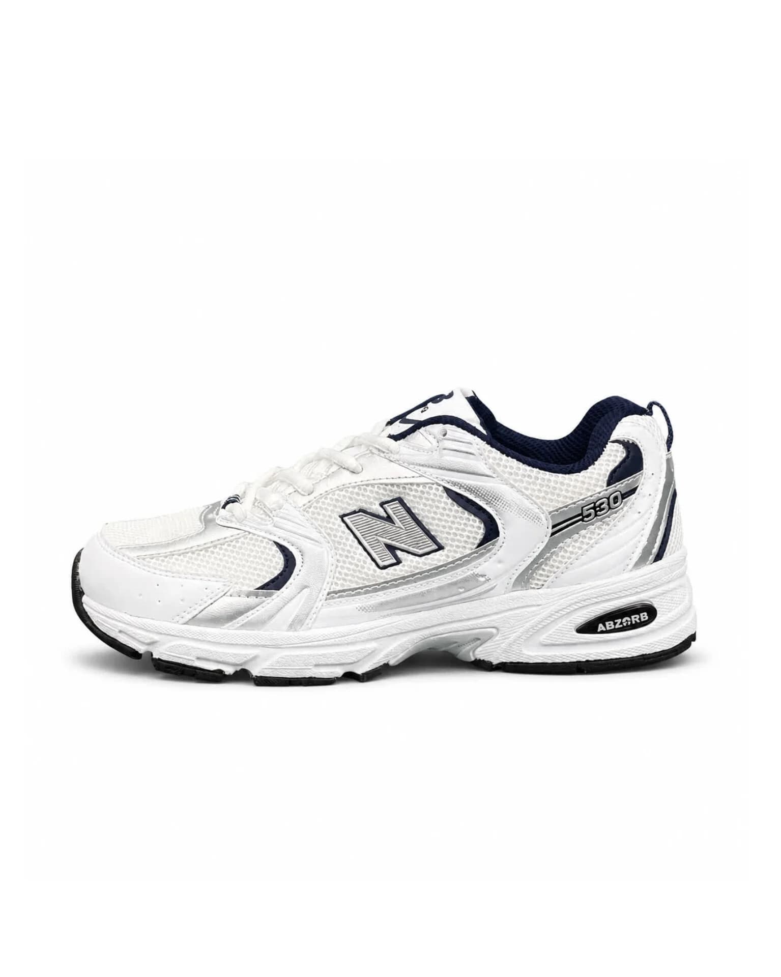 کتونی مردانه مدل نیوبالانس 530 سفید سرمه ای New Balance