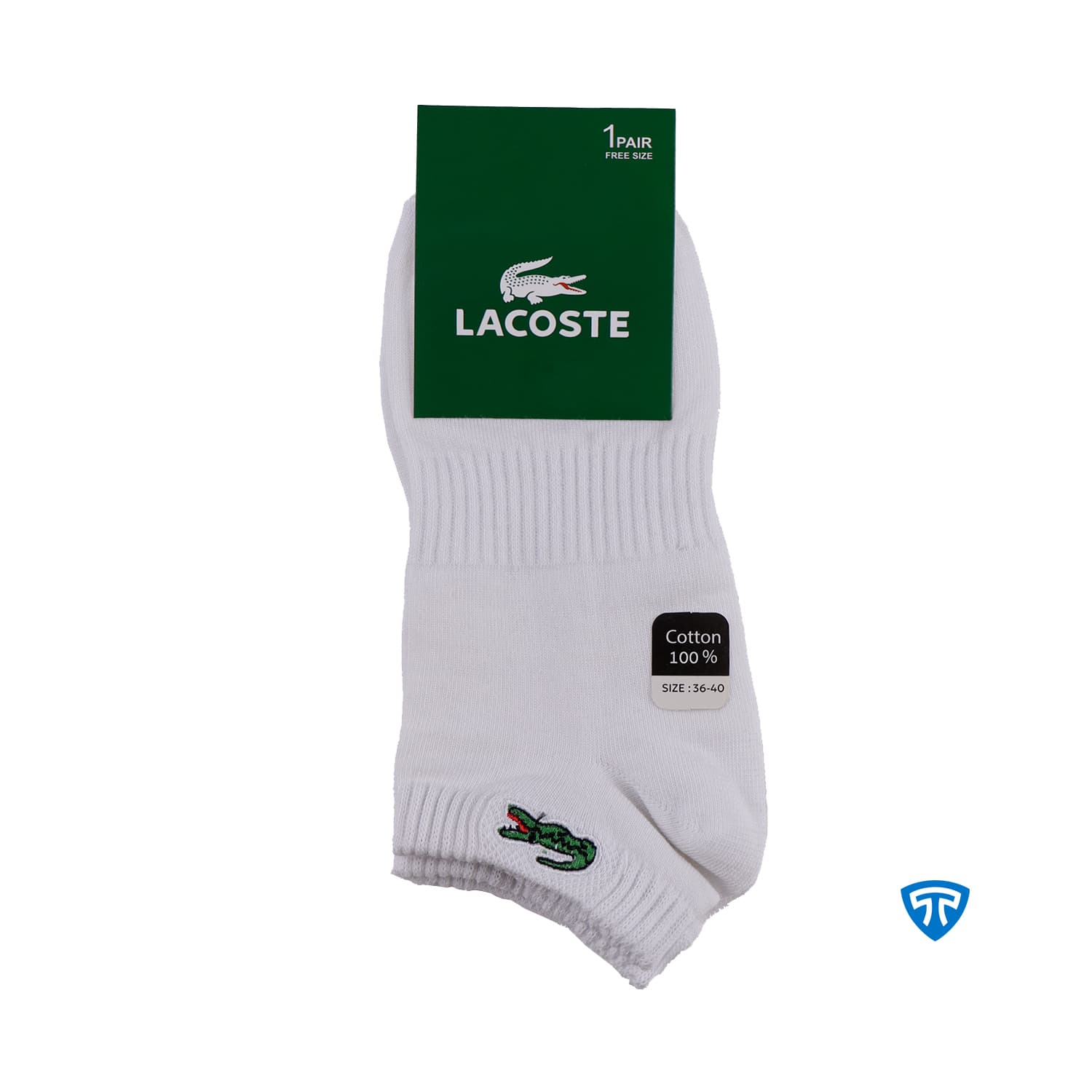 جوراب مچی اسپرت زنانه تاپیک برند LACOSTE — تصویر ۴