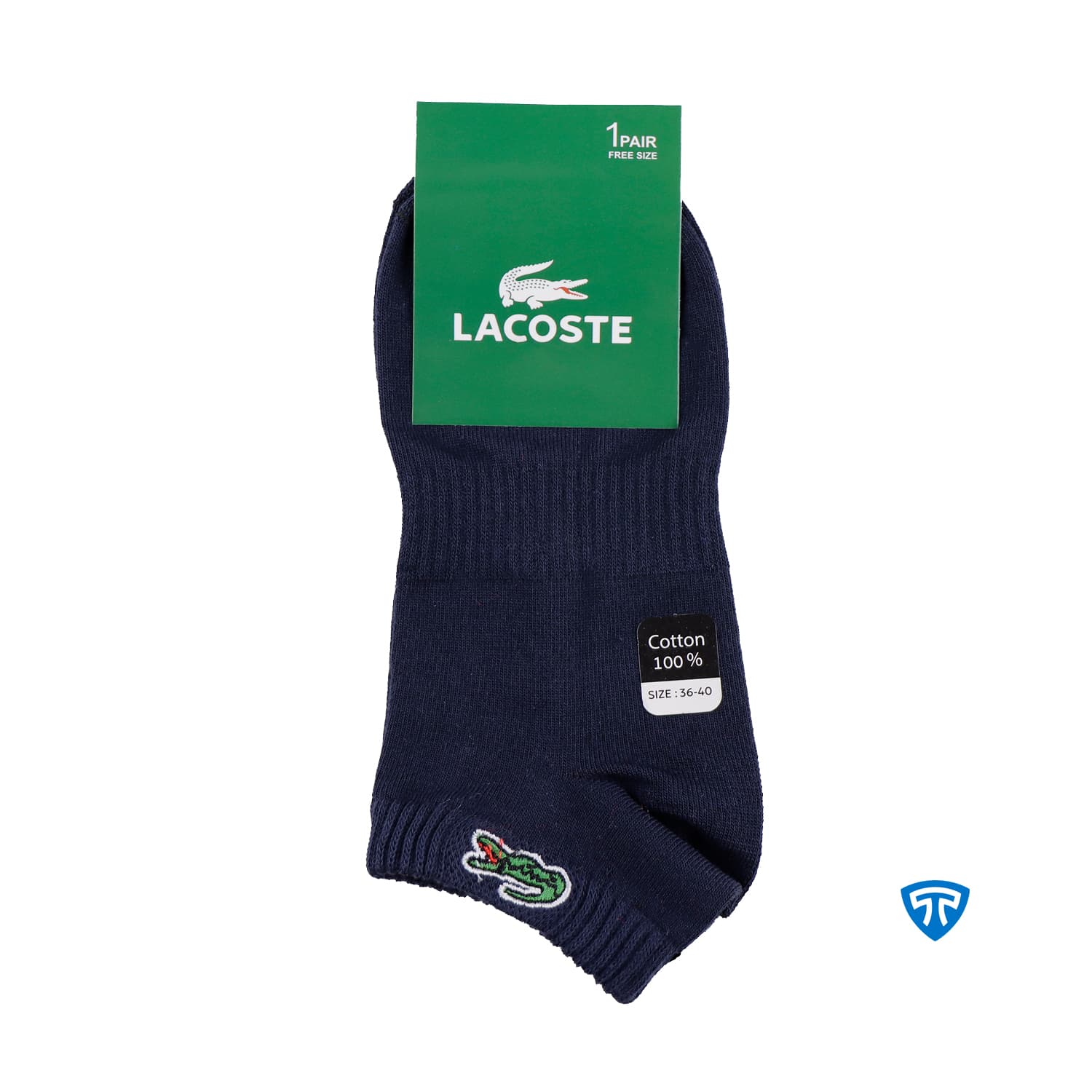 جوراب مچی اسپرت زنانه تاپیک برند LACOSTE — تصویر ۳