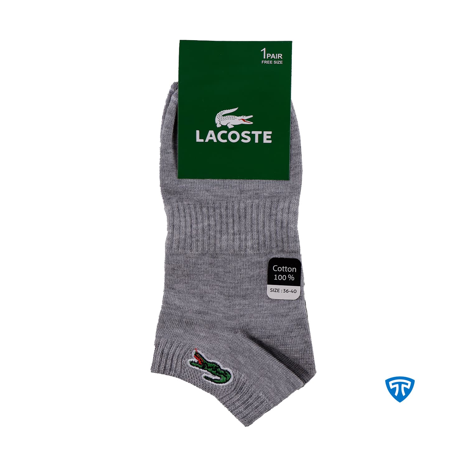 جوراب مچی اسپرت زنانه تاپیک برند LACOSTE — تصویر ۶