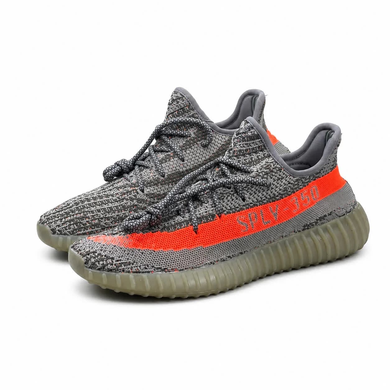 کتونی مردانه آدیداس مدل یزی طوسی نارنجی تمام Adidas Yeezy Boost 350 — تصویر ۳