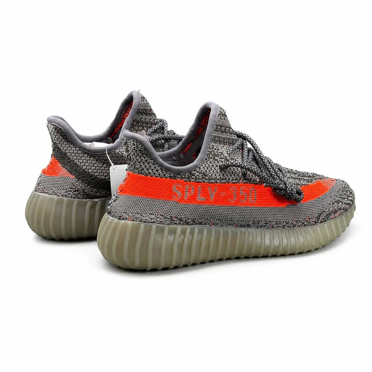 کتونی مردانه آدیداس مدل یزی طوسی نارنجی تمام Adidas Yeezy Boost 350 — تصویر ۵