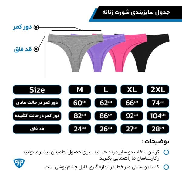 شورت زنانه ضدحساسیت مودال تاپیک بسته تک عددی ملانژ مدل پرنیا — تصویر ۳