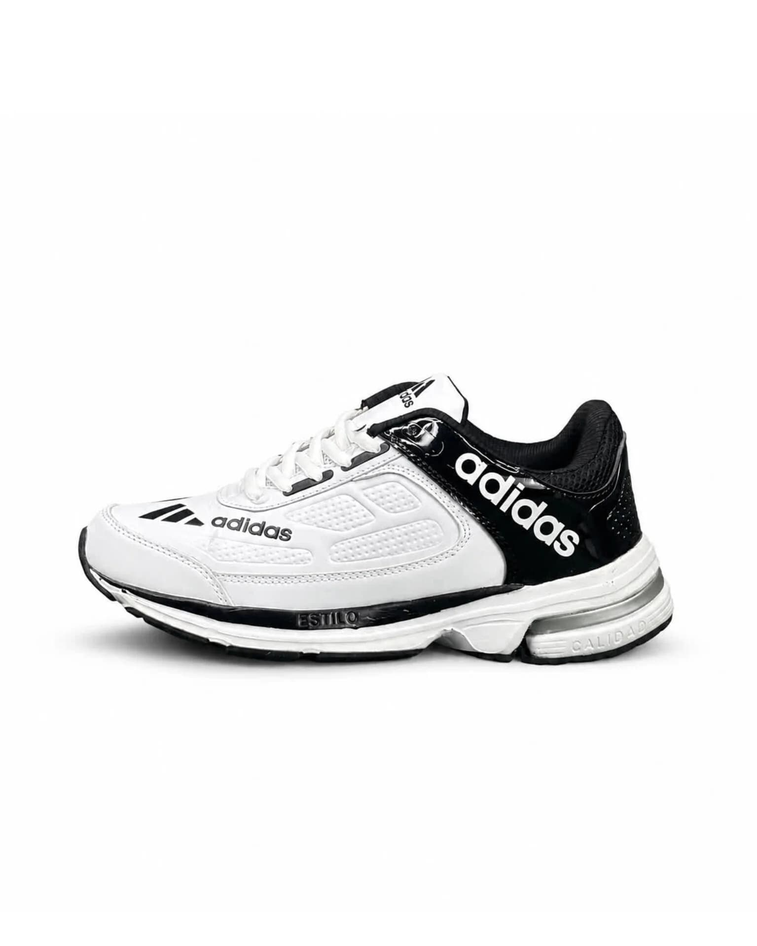 کتانی خارجی مردانه مدل آدیداس سفید مشکی ADIDAS