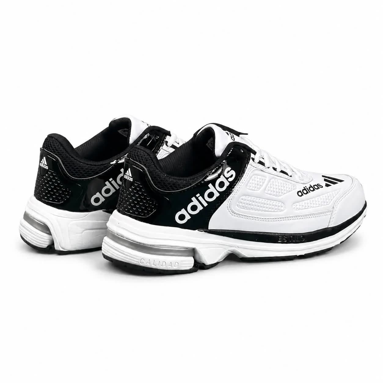 کتانی خارجی مردانه مدل آدیداس سفید مشکی ADIDAS — تصویر ۵