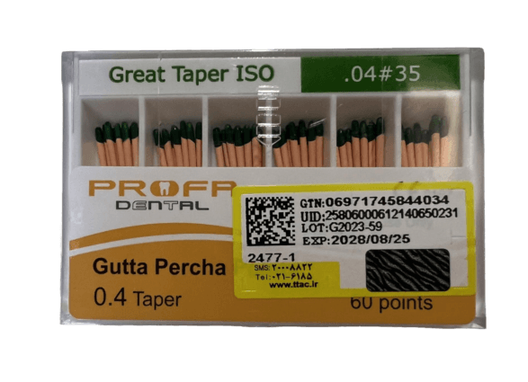 گوتا پرکا درصدی پروفا Profa Gutta Percha