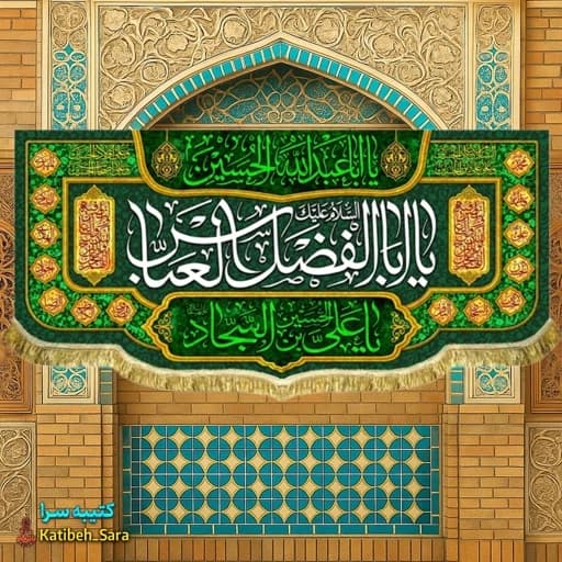 کتیبه مخمل شهادت حضرت عباس(ع) — تصویر ۲